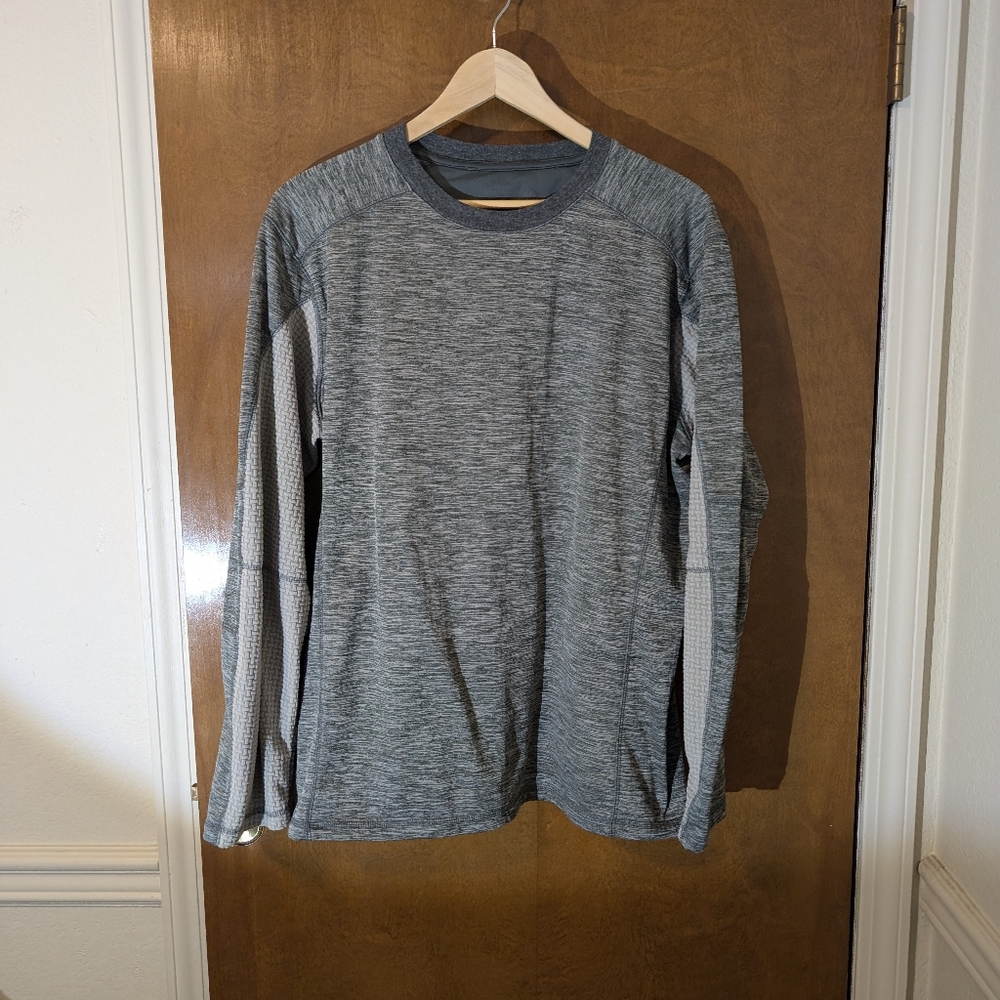 Dutch Harbor Gear Gray Pullover Waffle Outdoor Tech Shirt